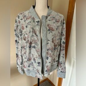 Catherine Malandrino Floral Bomber Jacket, Size M